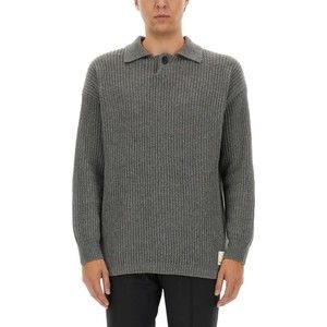Emporio Armani Ribbed Grey Wool Jersey - NWT